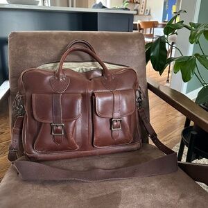 LL Bean Leather Briefcase